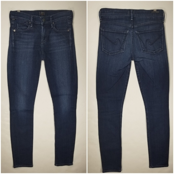 COH Avedon Skinny Low Rise Jean's 25 Dark Wash - Picture 2 of 8